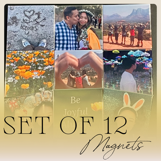 Order 12 Custom Photo Magnets